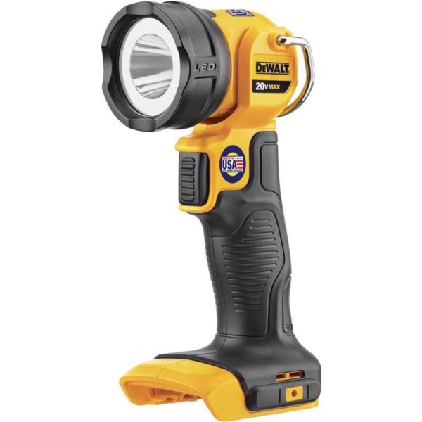 DeWalt DCL040 20V MAX 110 lm Black/Yellow LED Work Light Flashlight - Image 4