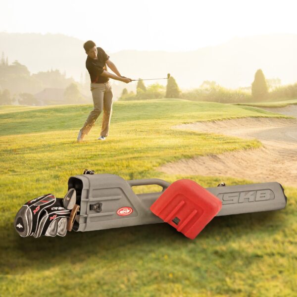 Lightweight Hard Plastic Golf Club Airline Travel Case - Image 3