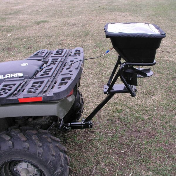 12V ATV Hitch Mount Receiver 80 lb. Grass, Seed, Fertilizer Spreader - Image 6