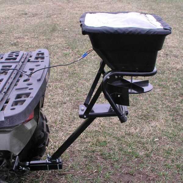 12V ATV Hitch Mount Receiver 80 lb. Grass, Seed, Fertilizer Spreader - Image 7
