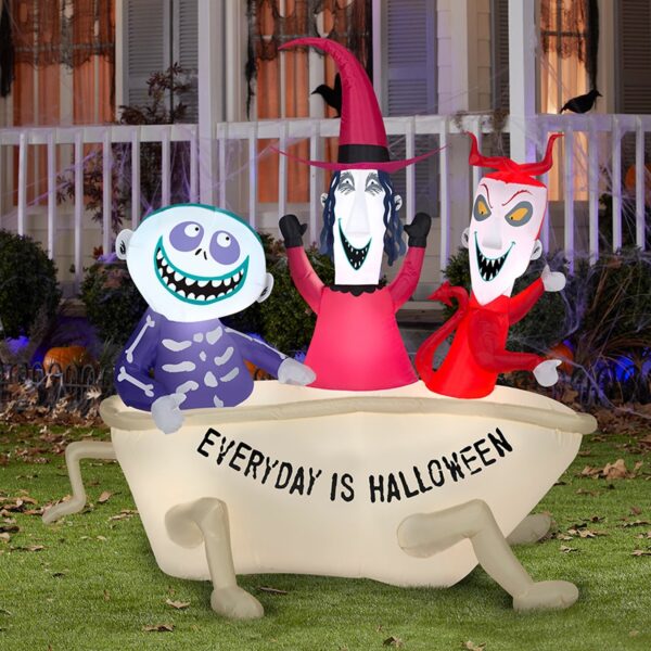 Lock, Shock and Barrel in Tub Halloween Inflatable - Image 2