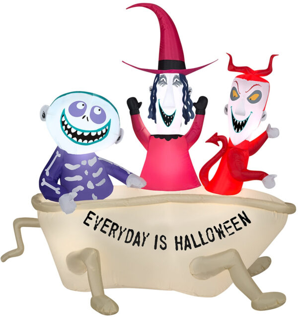 Lock, Shock and Barrel in Tub Halloween Inflatable