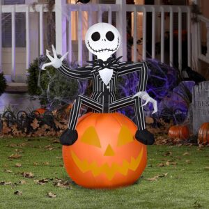 3.5?? Nightmare Before Christmas Jack Skellington on Jack-O-Lantern Inflatable