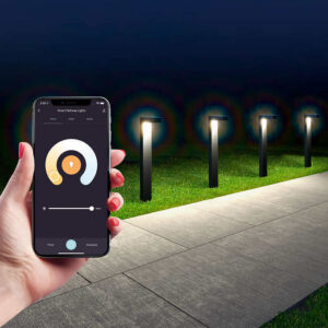 Atomi Smart Color Changing LED Pathway Lights, 4-pack Starter Kit