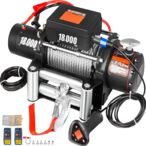 18000LBS Electric Winch 12V Steel Cable Off-road ATV UTV Truck Towing Trailer