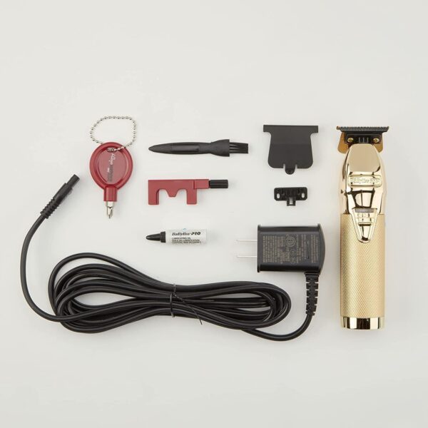 BaByliss PRO FX787G-DB DLC Gold FX Exposed SkeletonT-Blade Outlining Trimmer - Image 2