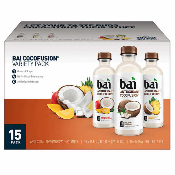 Bai 15 Piece Variety Pack Cocofusion 18 fl oz 15-count - Image 3