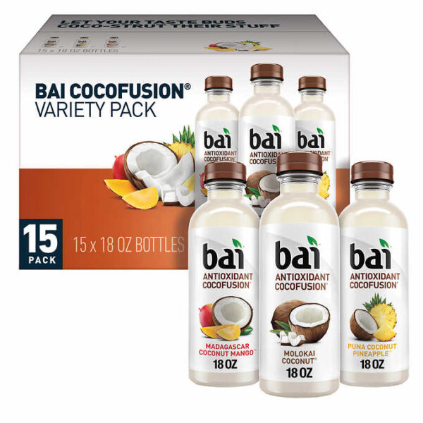 Bai 15 Piece Variety Pack Cocofusion 18 fl oz 15-count - Image 4
