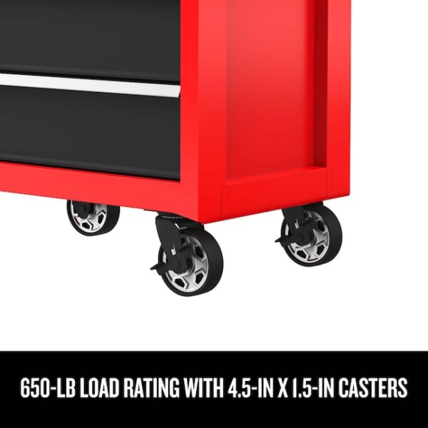CMST98264RB 2000 Series 26.5-in W x 34-in H 5-Drawer Steel Rolling Tool Cabinet (Red) - Image 3