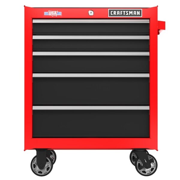CMST98264RB 2000 Series 26.5-in W x 34-in H 5-Drawer Steel Rolling Tool Cabinet (Red) - Image 7