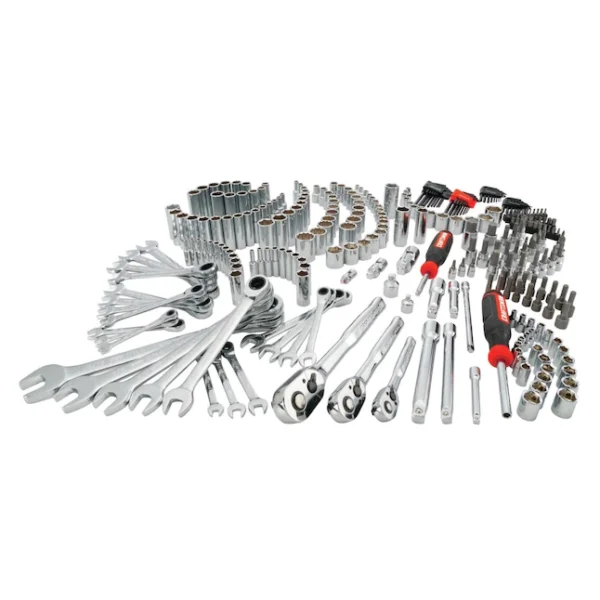 CMMT12039 298-Piece Standard (SAE) and Metric Combination Polished Chrome Mechanics Tool Set (1/4-in; 3/8-in)