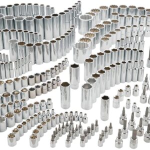 Socket Set, 299 Pieces, Includes Deep Socket, Shallow Socket, Hex Bit, Torx Bit, Slotted Bit, and Phillips (CMMT45310)