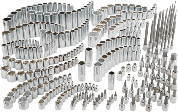 Socket Set, 299 Pieces, Includes Deep Socket, Shallow Socket, Hex Bit, Torx Bit, Slotted Bit, and Phillips (CMMT45310)