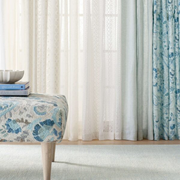 Lush Linen Sky Curtain Panel - Image 3