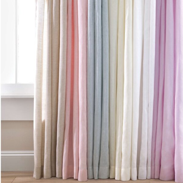 Lush Linen Sky Curtain Panel - Image 2