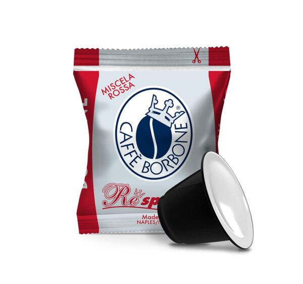 Caff?? Borbone Respresso Espresso Capsules, 100 Capsules   Miscela Rossa - Image 2