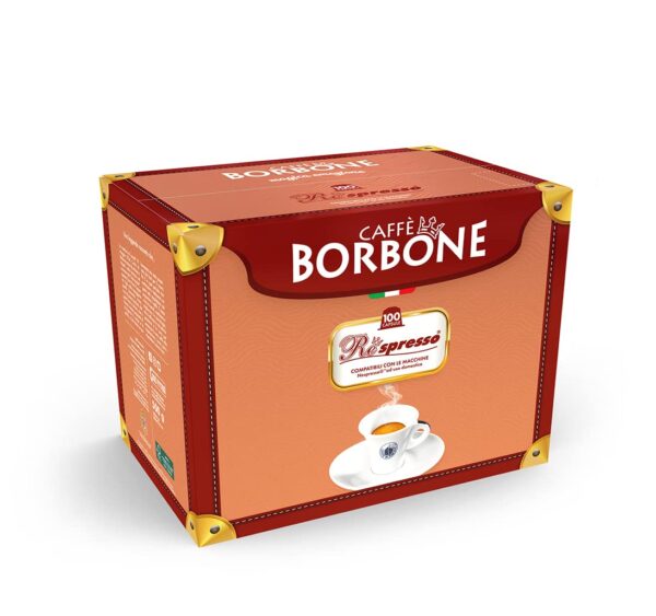 Caff?? Borbone Respresso Espresso Capsules, 100 Capsules   Miscela Rossa