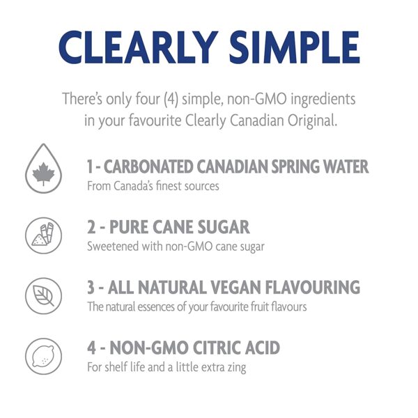 Clearly Canadian Orchard Peach Sparkling Spring Water Beverage, Natural   Carbonated, Flavored Seltzer Water, 1 Case (12 Bottles x 325mL) - Image 7