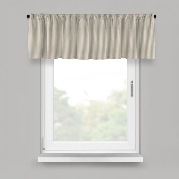Cruz Ticking Stripes Taupe/Ivory Drapery - Image 5