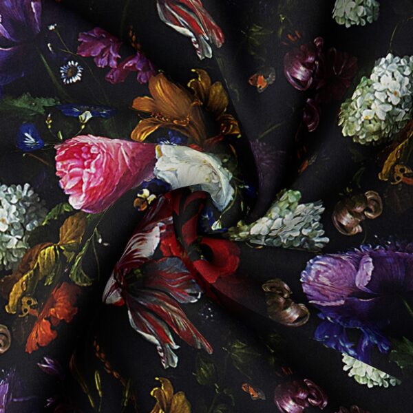 Crystal’s Bouquet Black/Floral Drapery - Image 6