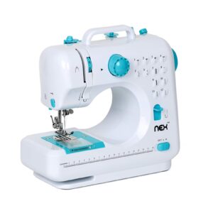 NEX Indigo Blue Modern Crafting Sewing hine with 12 Built-In Stitches