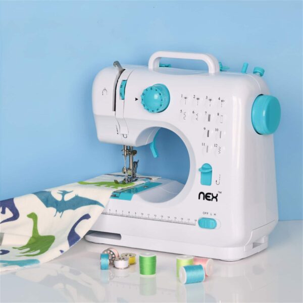 NEX Indigo Blue Modern Crafting Sewing hine with 12 Built-In Stitches - Image 7