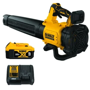 DCBL722P1 20V MAX 125 Mph 450 CFM Brushless Cordless Battery Powered Handheld Leaf Blower with (1) 5Ah Battery   Charger