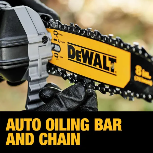 DCPS620M1 20V MAX 8in. Cordless Battery Powered Pole Saw Kit with (1) FLEXVOLT 4Ah Battery, Charger   Sheath - Image 8