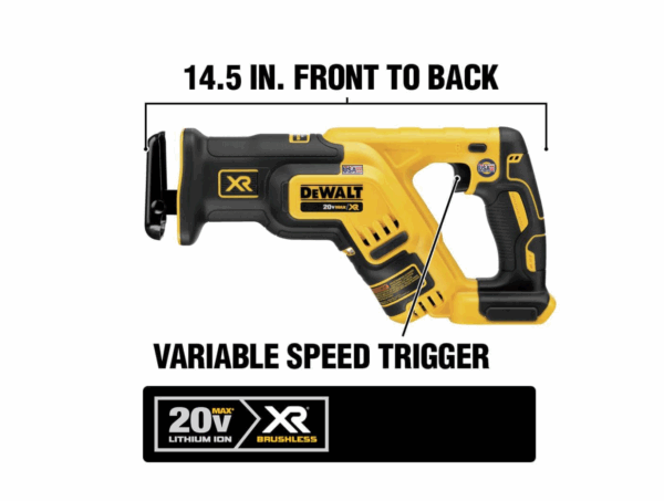 DCS367B 20-Volt MAX XR Cordless Brushless Compact Reciprocating Saw (Tool-Only) - Image 2
