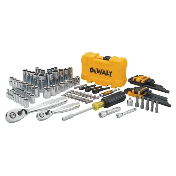 DWMT73801 1/4 in. x 3/8 in. Drive Polished Chrome Mechanics Tool Set (108-Piece) - Image 6