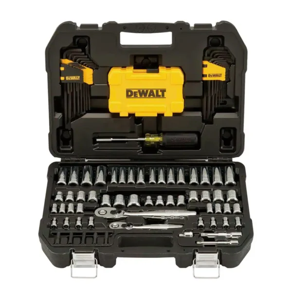 DWMT73801 1/4 in. x 3/8 in. Drive Polished Chrome Mechanics Tool Set (108-Piece)