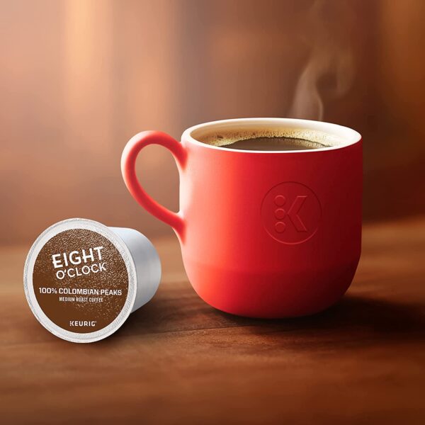 Eight O Clock Coffee Colombian Peaks Single-Serve Keurig K-Cup Pods, Medium Roast Coffee Pods, 96 Count - Image 6
