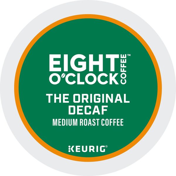 Eight O Clock Coffee The Original Decaf, Single-Serve Keurig K-Cup Pods, Medium Roast Coffee Pods, 24 Count (Pack of 4), Total 96 Count - Image 3