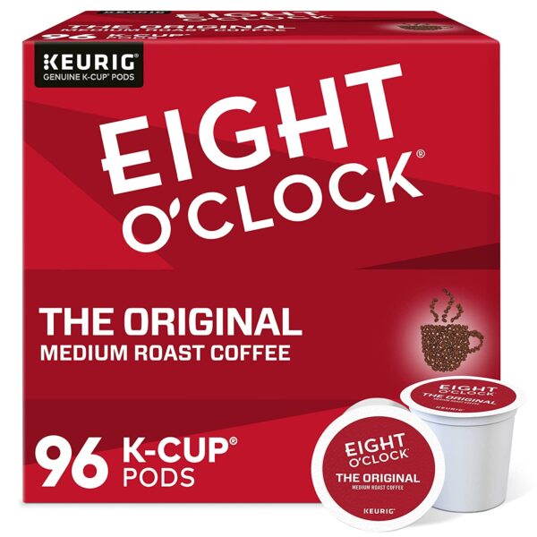 Eight O Clock Coffee The Original Single-Serve Keurig K-Cup Pods Medium Roast Coffee Pods 96 Count (Pack of 1)