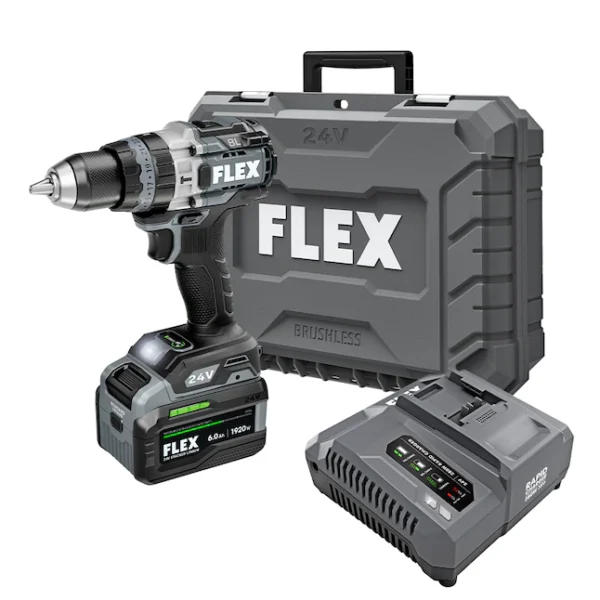 FX1271T-1H STACKED LITHIUM 1/2-in 24-volt-Amp Variable Speed Brushless Cordless Hammer Drill (1-Battery Included)