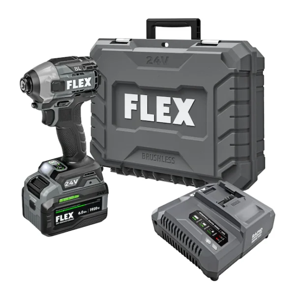 FX1371A-1H STACKED LITHIUM 24-Volt 1/4-in Variable Speed Brushless Cordless Impact Driver (1-Battery Included)