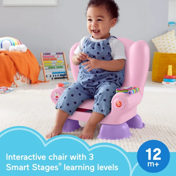 Fisher-Price Laugh and Learn Smart Stages Chair, Pink - Image 2
