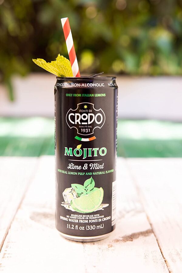 Fonti Di Crodo Mojito, Italian Sparkling Beverage with Lime   Mint, 11.2 Oz. Cans (Pack of 24) - Image 4