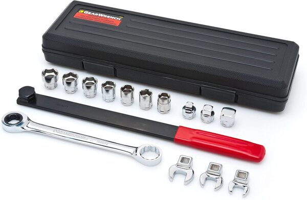 15 Piece Ratcheting Serpentine Belt Tool Set   3680D