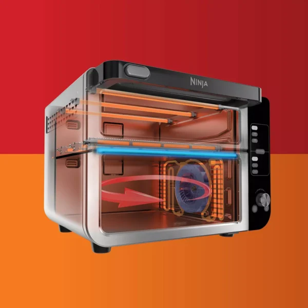 12-in-1 Double Oven with FlexDoor, FlavorSeal   Smart Finish, Rapid Top Oven, Convection and Air Fry Bottom Oven   DCT401 - Image 6