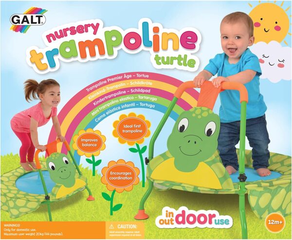 Galt Toys, Nursery Trampoline   Turtle, Trampolines for Kids, Ages 1 Year Plus - Image 2