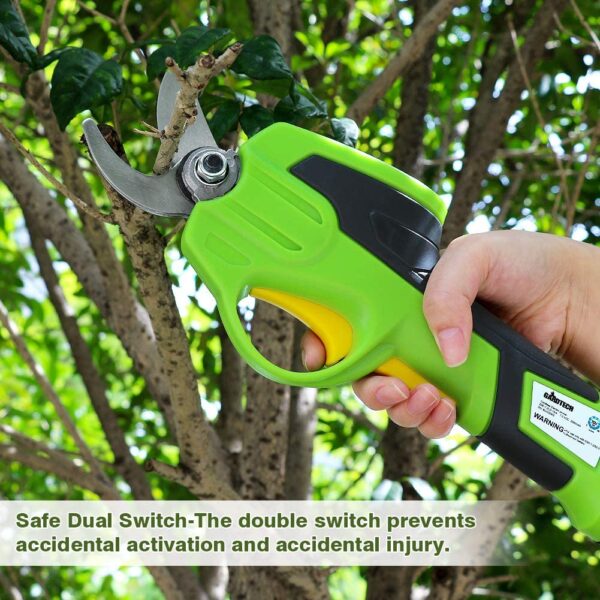 Gardtech Electric Pruning Shears Cordless 7.3V Cordless Rechargeable Power Pruner Scissors Tools (Pruner) - Image 2