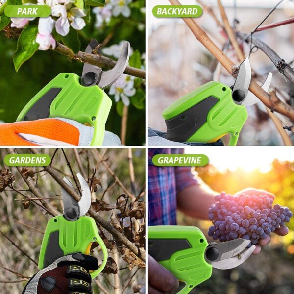Gardtech Electric Pruning Shears Cordless 7.3V Cordless Rechargeable Power Pruner Scissors Tools (Pruner) - Image 4