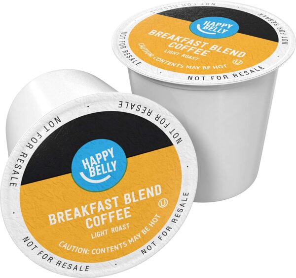 Happy Belly 100 Ct. Light Roast Coffee Pods Breakfast Blend Compatible with Keurig 2.0 K-Cup Brewers - Image 2