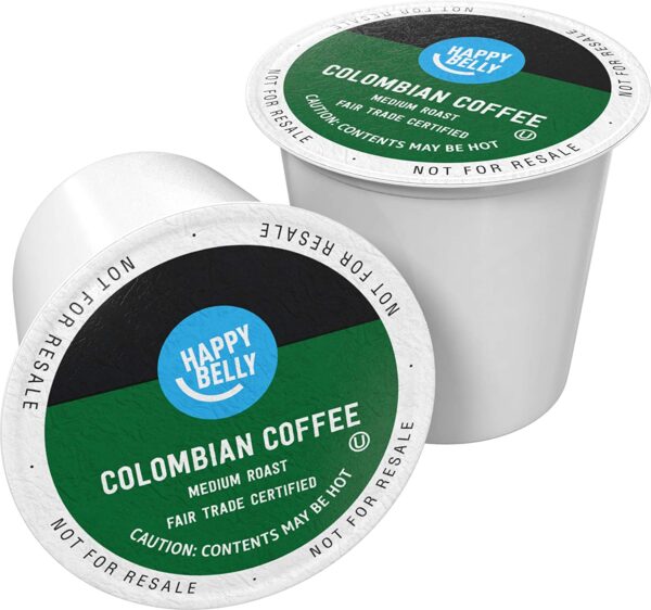 Happy Belly 100 Ct. Medium Roast Coffee Pod Colombian Compatible with Keurig 2.0 K-Cup Brewers - Image 2