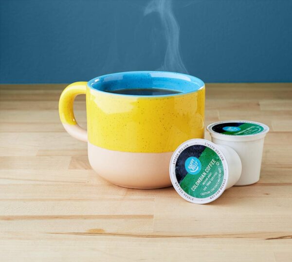 Happy Belly 100 Ct. Medium Roast Coffee Pod Colombian Compatible with Keurig 2.0 K-Cup Brewers - Image 3