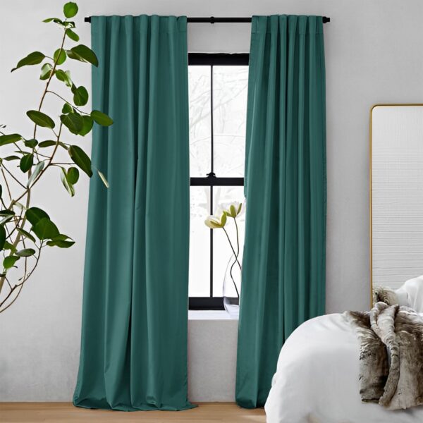 Turquoise | Vol Velvet Blackout Curtains Luxury Heavyweight Luster Custom Drapes | Soft Top Back Tab - Image 27