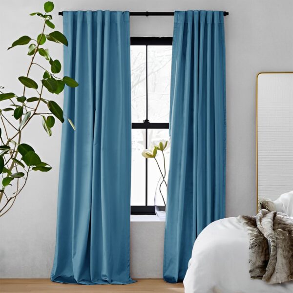 Turquoise | Vol Velvet Blackout Curtains Luxury Heavyweight Luster Custom Drapes | Soft Top Back Tab - Image 38