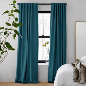 Turquoise | Vol Velvet Blackout Curtains Luxury Heavyweight Luster Custom Drapes | Soft Top Back Tab