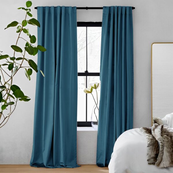 Turquoise | Vol Velvet Blackout Curtains Luxury Heavyweight Luster Custom Drapes | Soft Top Back Tab - Image 39